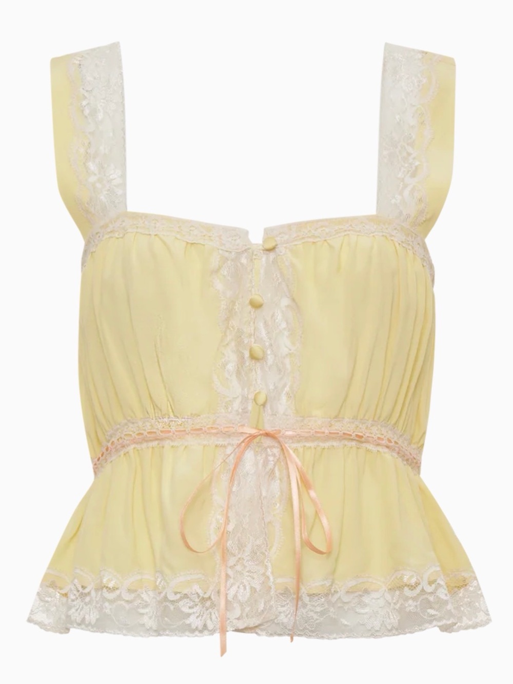 RUMORED “KEEPSAKE” Blouse, In Custard Yellow, Size Medium, NWT - Picture 14 of 15